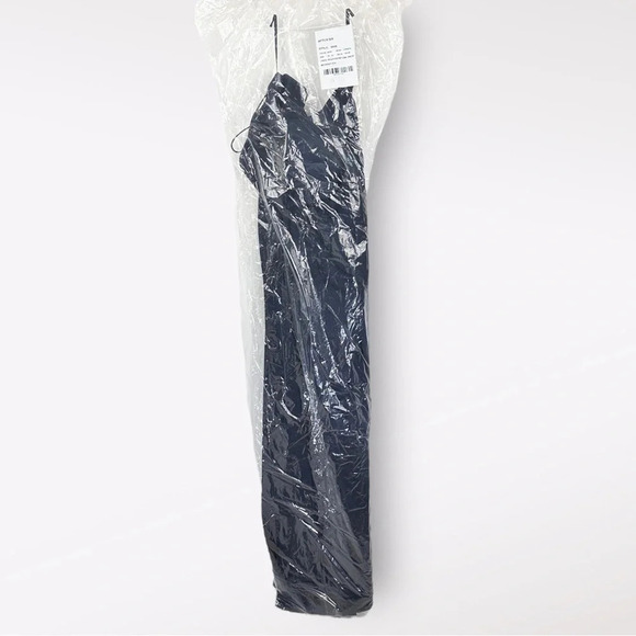 After Six One-Shoulder Draped Cowl-Neck Maxi Dress in Midnight Navy Size 20 - Picture 6 of 8